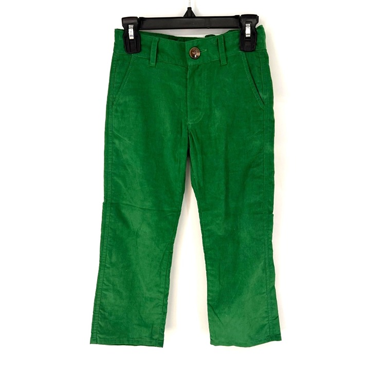 The Beaufort Bonnet Company Boys Prep School Pants Corduroy Green Size 5 Preppy