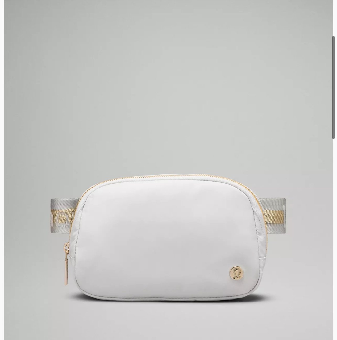 Lululemon Everywhere Belt Bag Vapor/Gold/White 1L one size