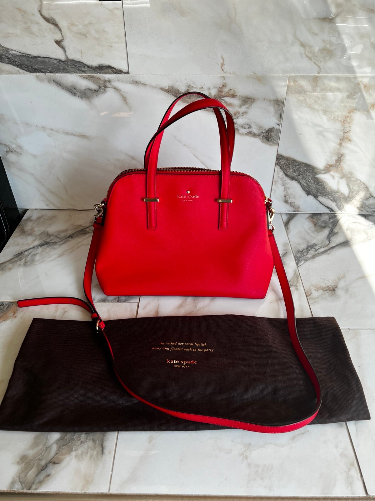 Bright Red Kate Spade Purse