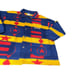 Vintage 90’s RARE Guess Fleece Button Down Men’s Oversized Medium Multi-Colo