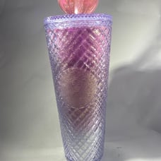 Starbucks Jewel Pink Glitter Crown Tumbler