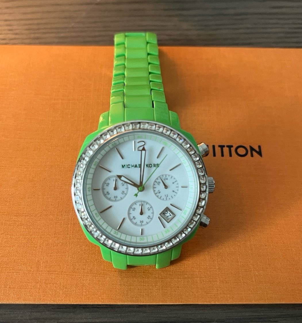 MK Green Watch (sized for a medium size wrist)