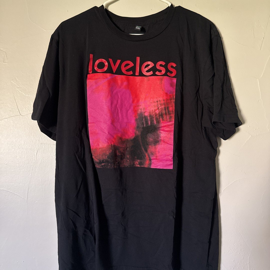 Loveless My Bloody Valentine Official Reprint Black T-Shirt XL