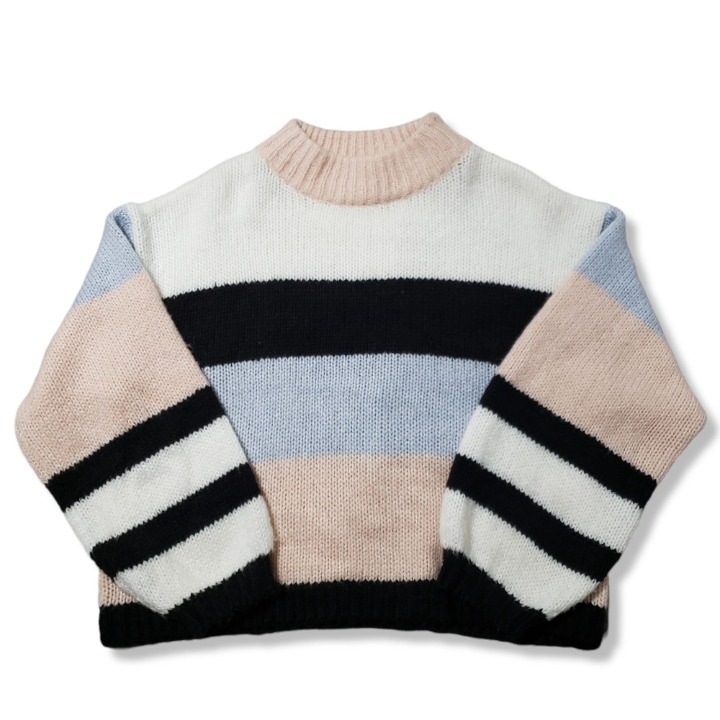 Bp mock clearance neck colorblock sweater