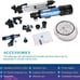 F40070M Telescope Astronomical Monocular with Tripod Refractor Spyglass Zoom