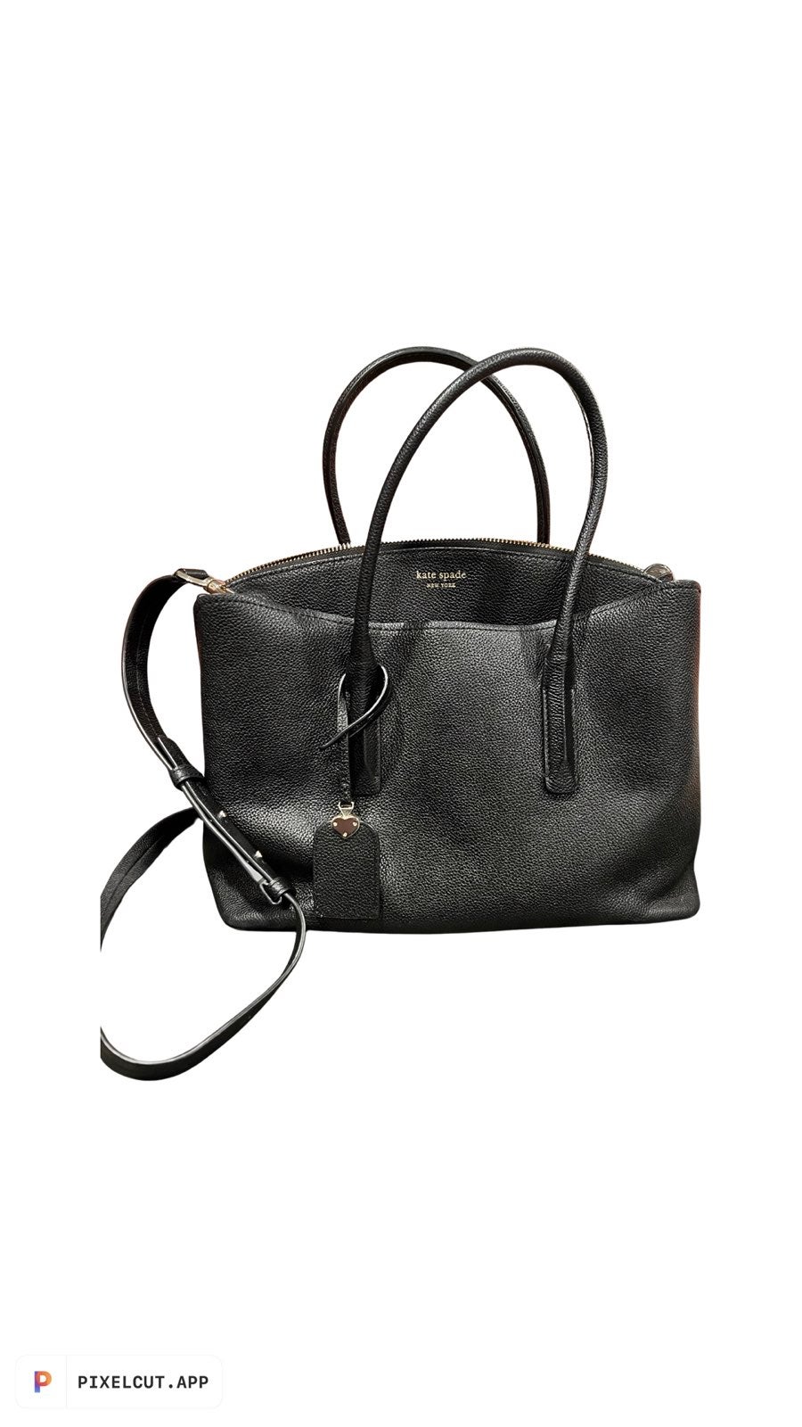 Kate Spade New York Black Leather Satchel Margaux