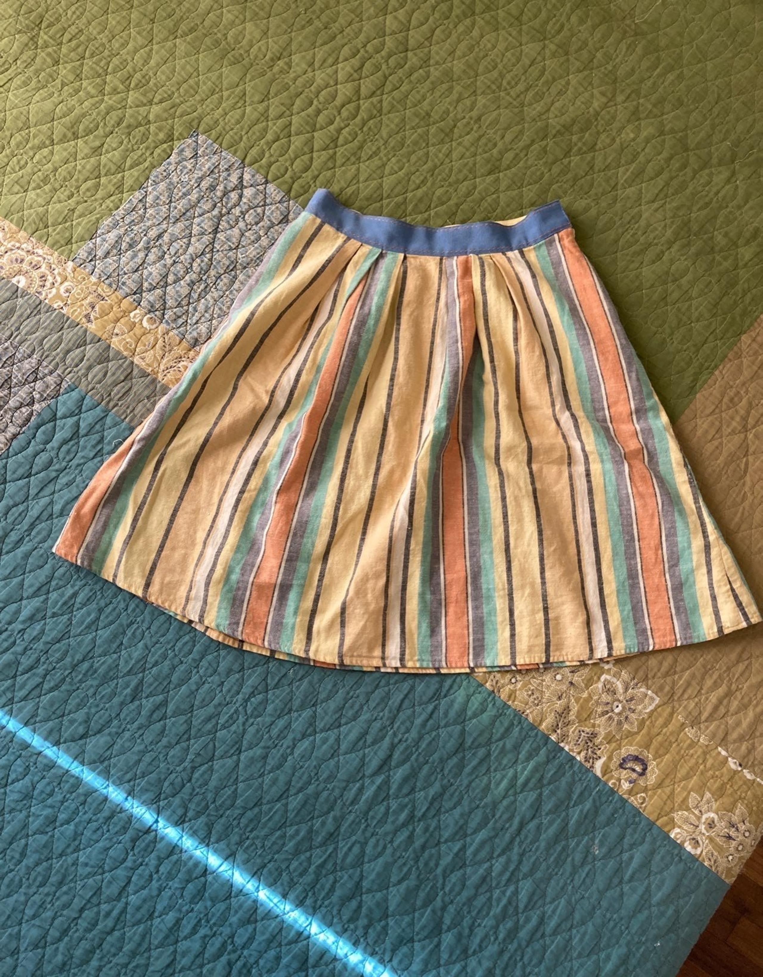 Anthropologie linen skirt