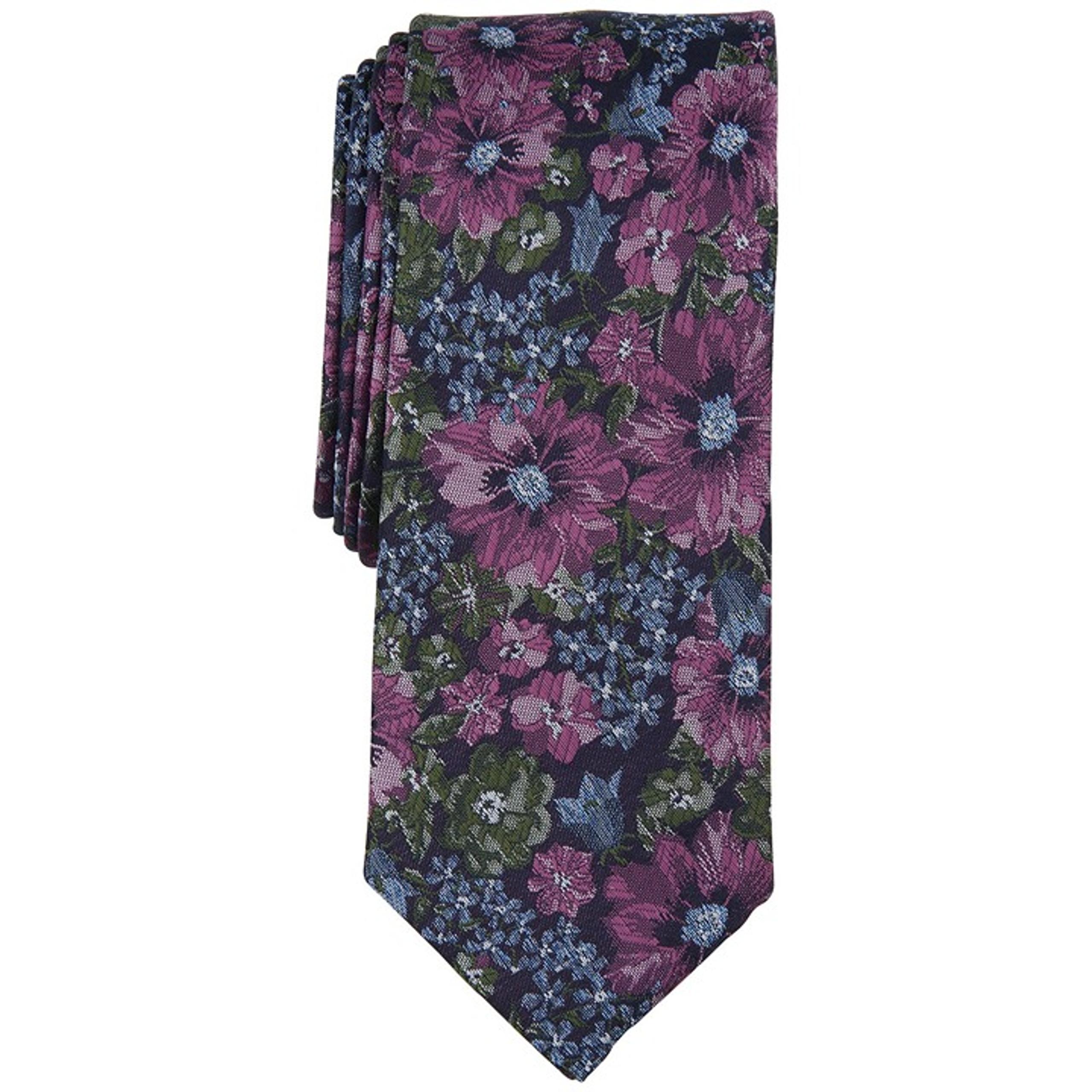 Bar III Men's Eaton Floral Tie Dusty Pink OS B4HP