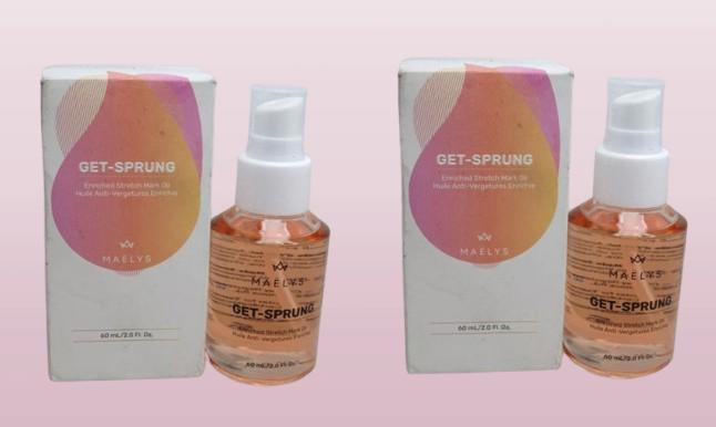 MAELYS GET-SPRUNG ENRICHED STRETCH MARK OIL 2 OZ BOXED EXP: 2026