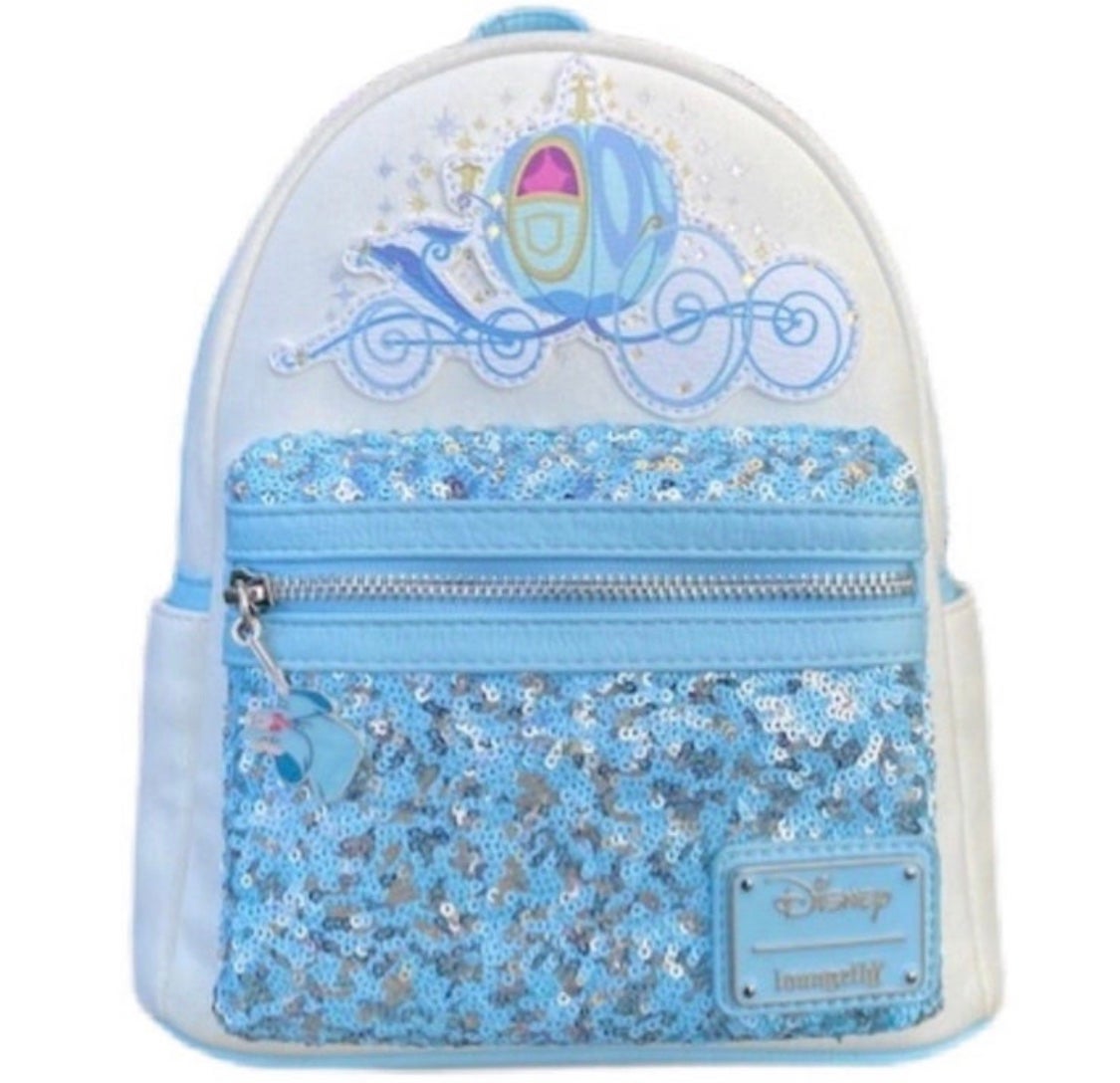 Loungefly EXCLUSIVE Cinderella Carriage Sequin Backpack