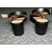 Linea Paolo Women's Isabel Strappy Crossover Faux Leather block Heel Sandal 8.5