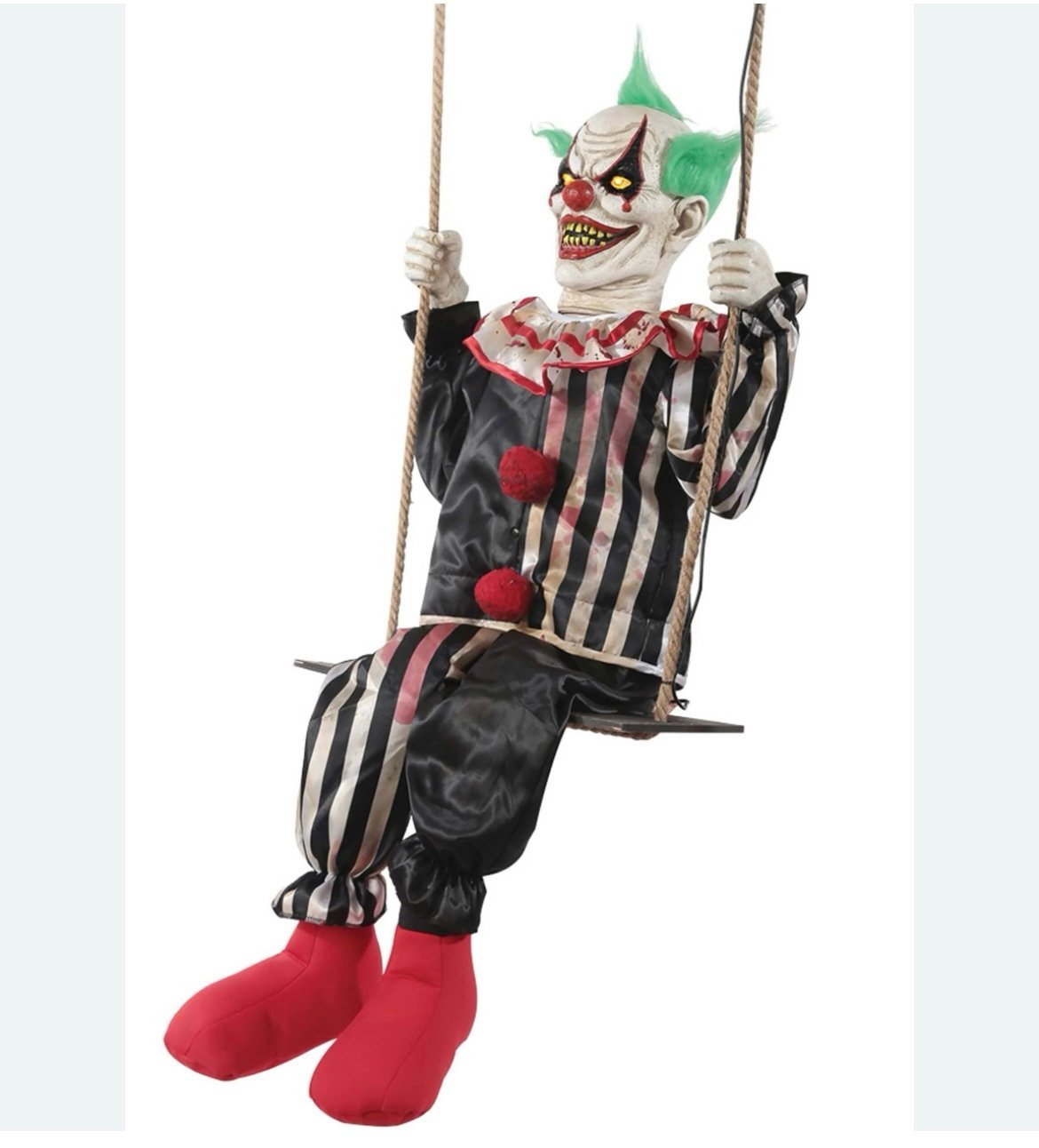 Spirit Halloween chuckles swinging clown
