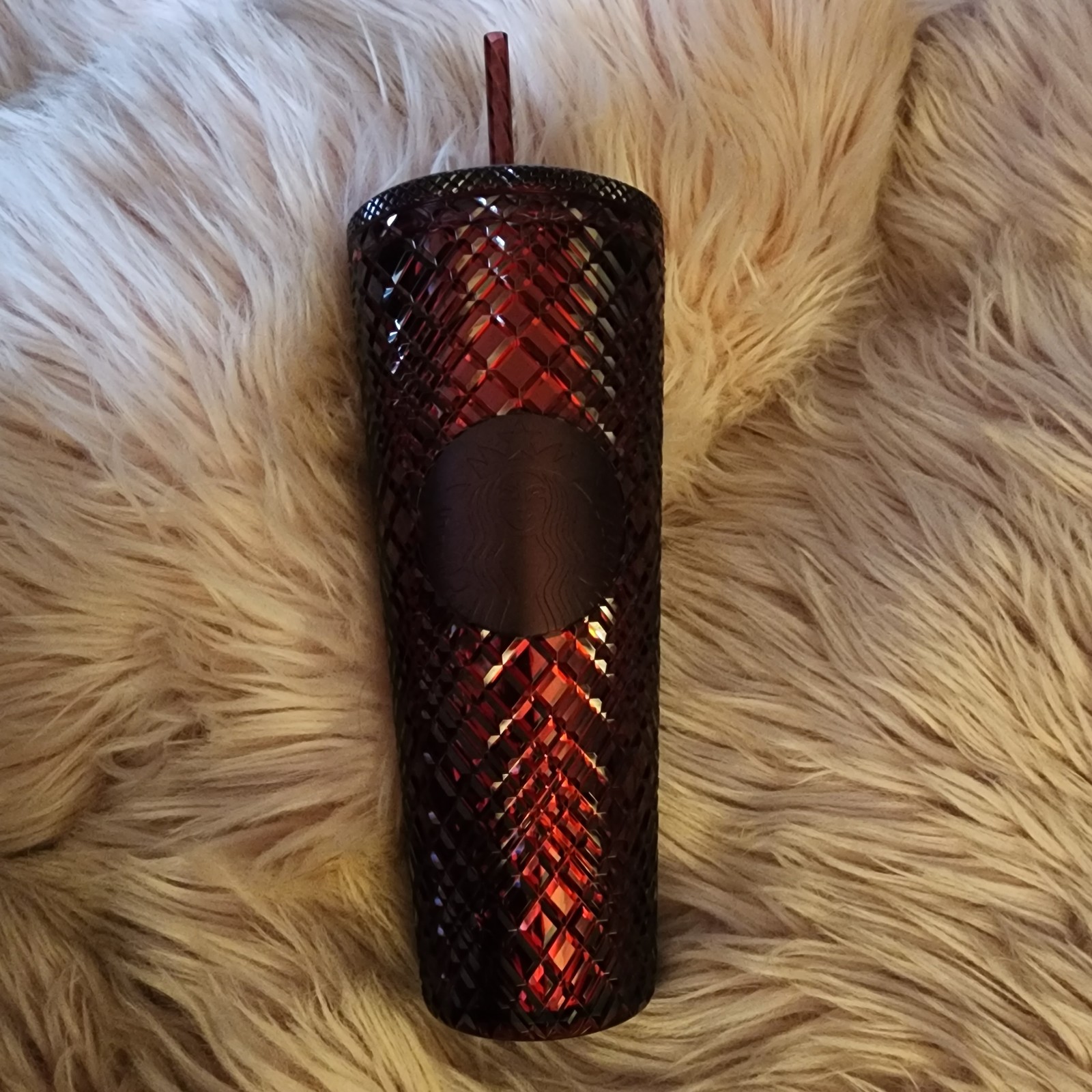 Starbucks Jeweled dark red 2022 venti tumbler cup