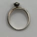 Sterling silver, diamond ring, size 8 1/2