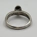 Sterling silver, diamond ring, size 8 1/2