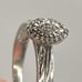 Sterling silver, diamond ring, size 8 1/2