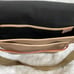 DOONEY & BOURKE KHAKI NYLON & LIGHT TAN LEATHER TRIM CROSSBODY BAG. like new