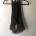Bebe Pleated Halter Top With Open Back S