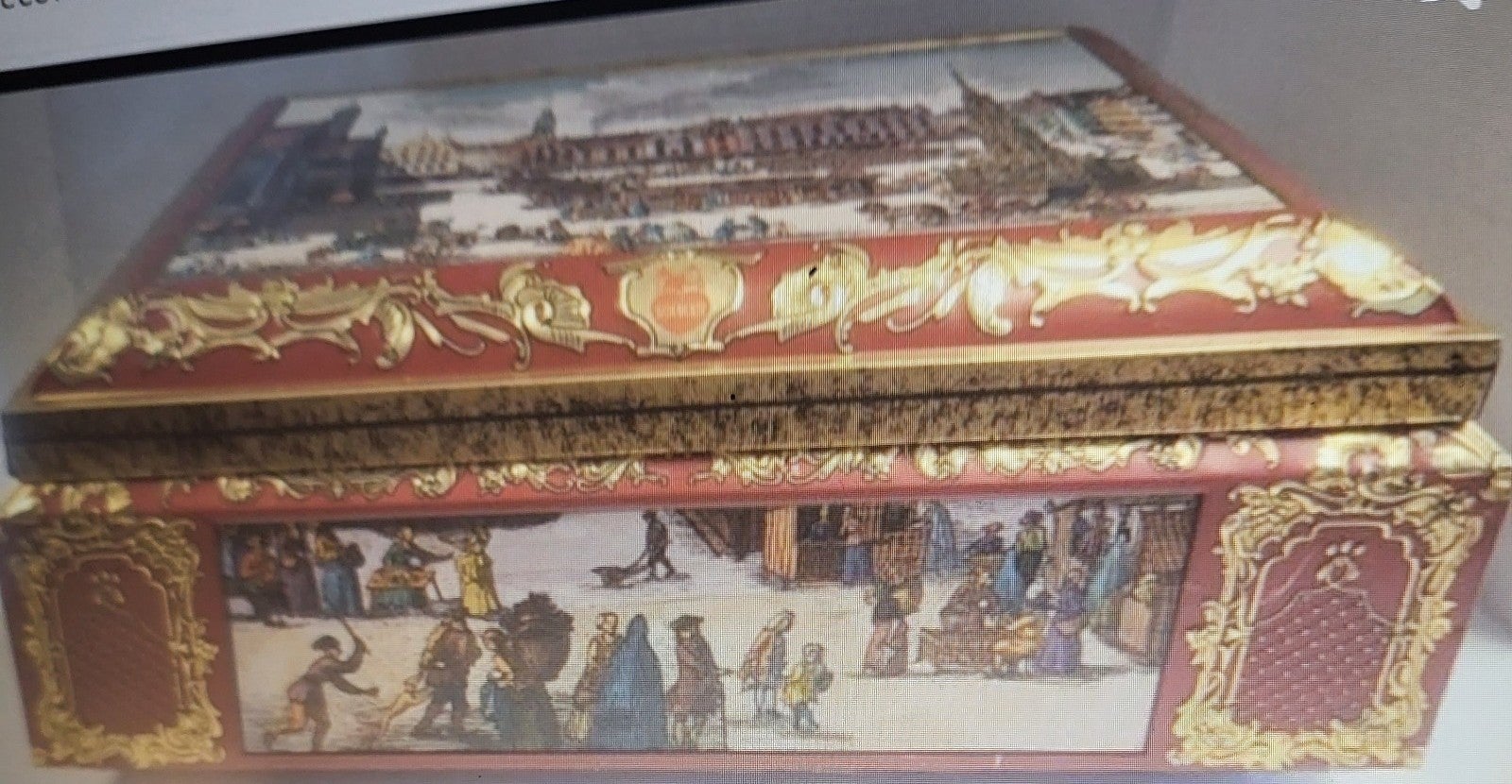 LARGE STORAGE TIN MADE IN W GERMANY