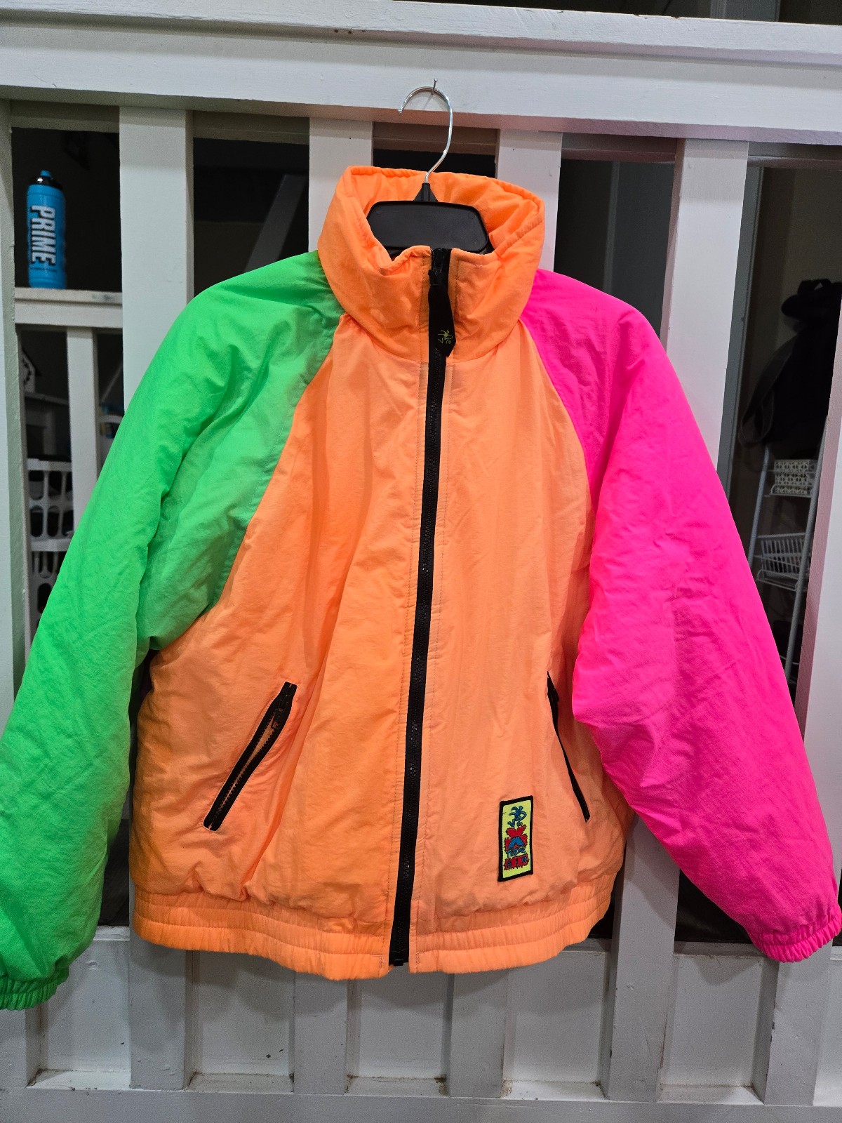 1980s Ocean Pacific zip-up puffy jacket medium