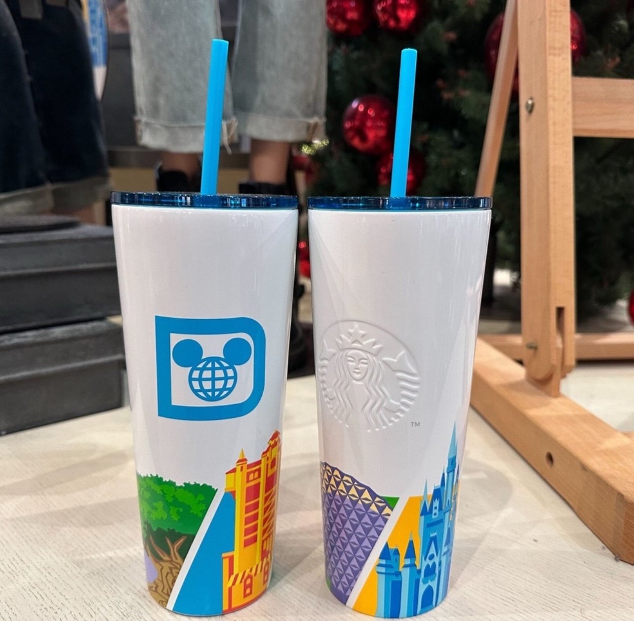 Disney Starbucks 4 Parks Tumbler WDW