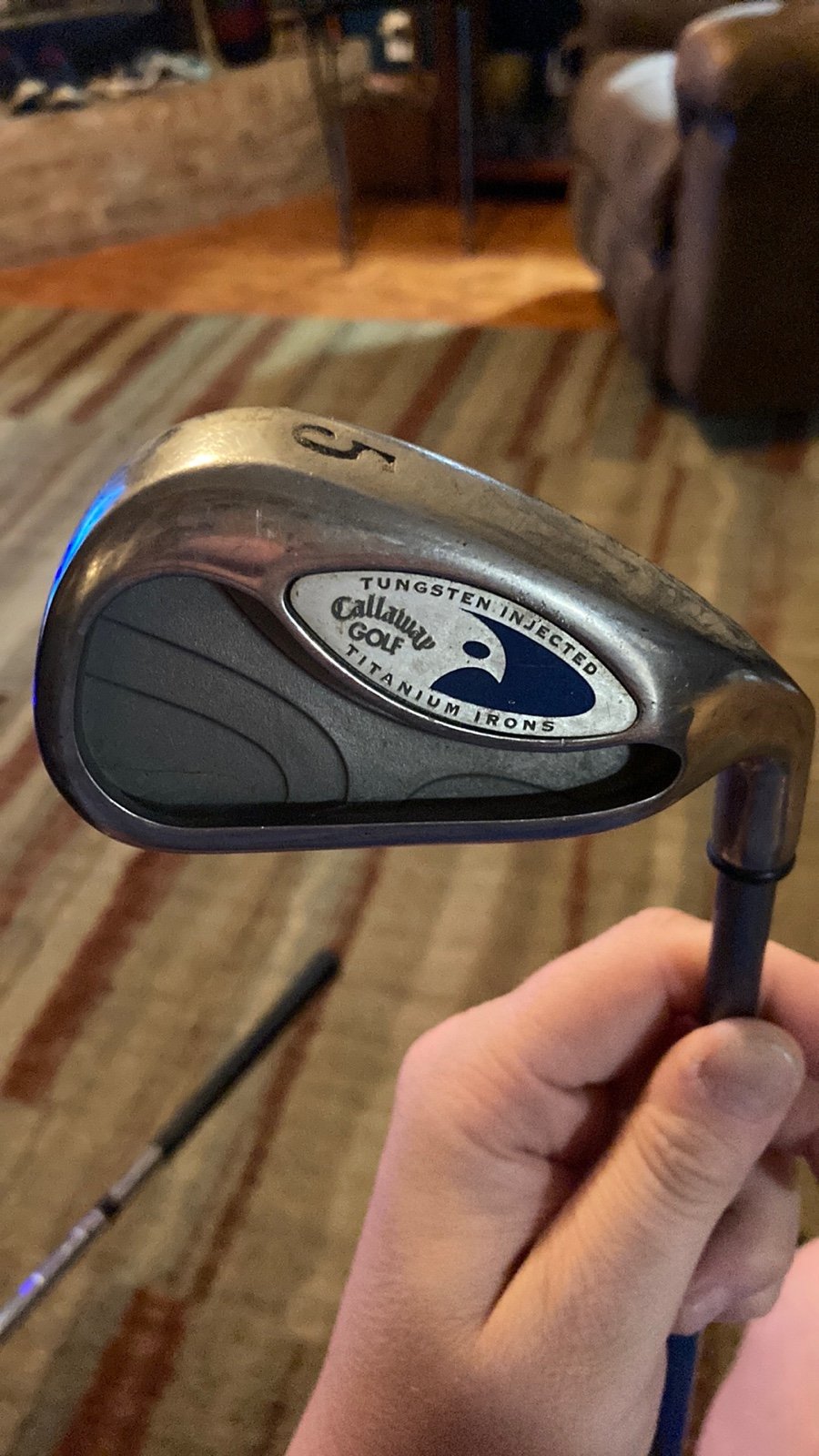 CALLAWAY HAWK EYE Tungsten Injected Titanium 5 Iron Regular Flex Graphite 40.5