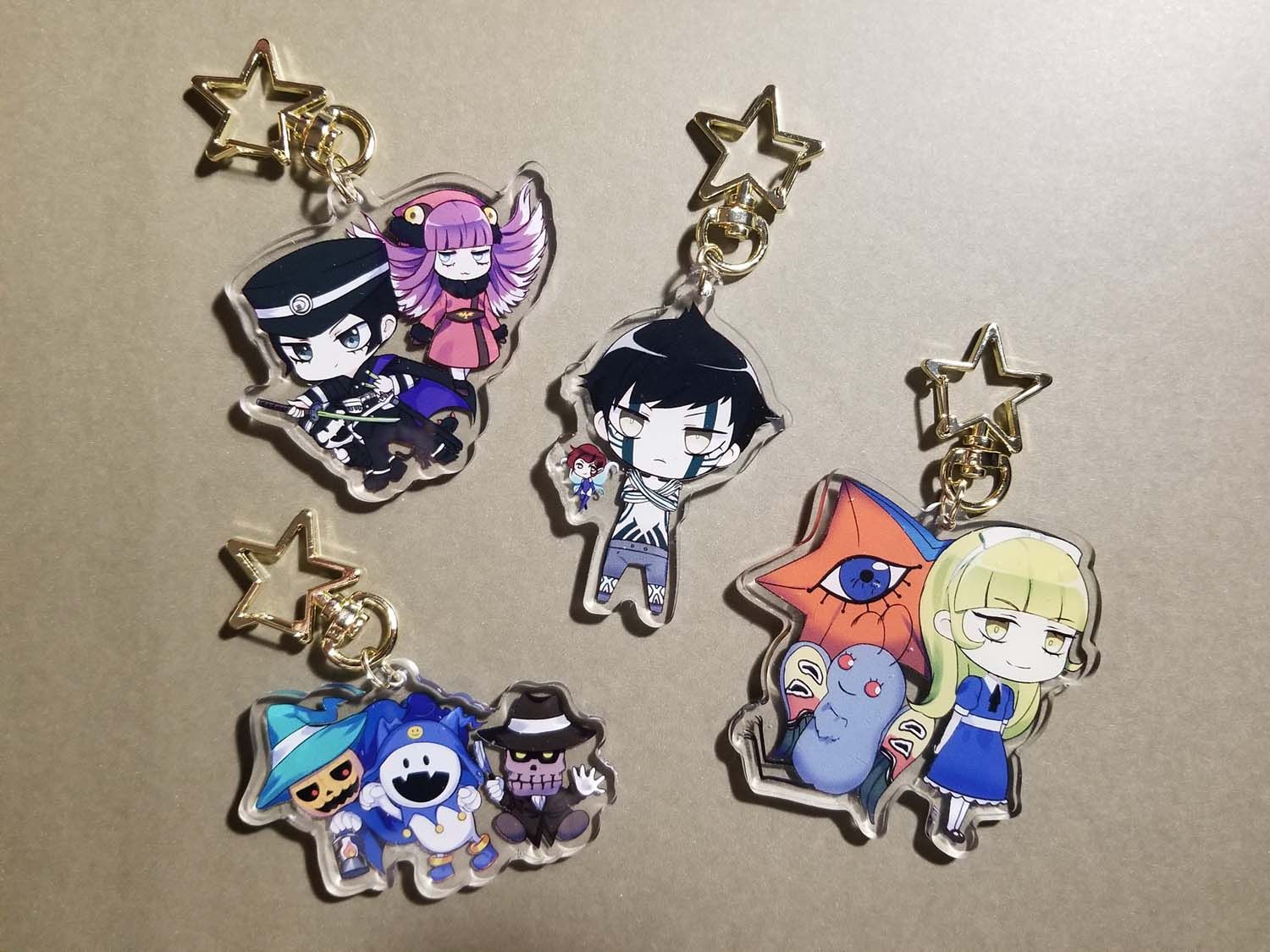 Shin megami tensei charms set of 4