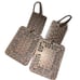 Dangle Drop earrings artistic rectangle rose gold