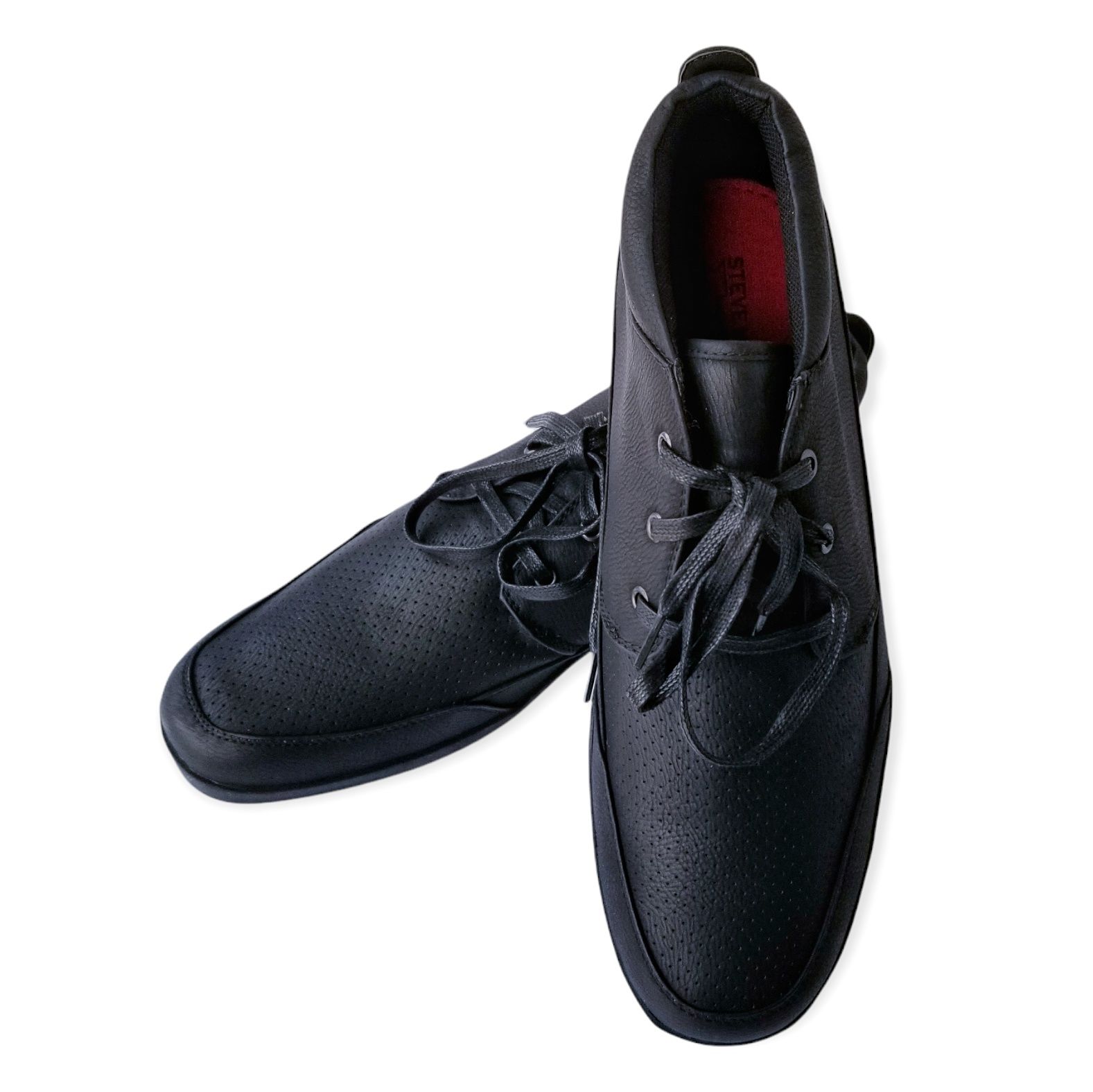 Steve Madden Hitter (Black Nubuck) Men’s Lace Up Casual Shoes Size 13