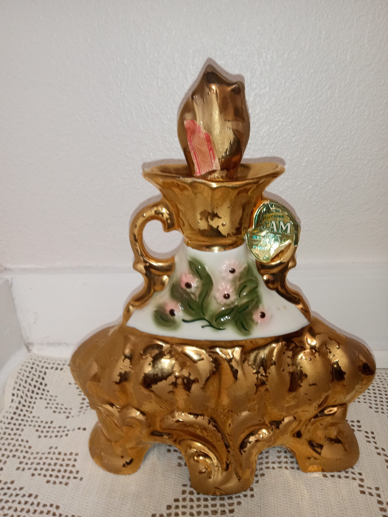 Vintage Weeping Gold Jim Beam Regal China Decorative