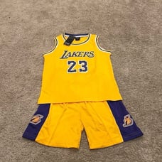 Lebron James Lakers Youth M Jersey & Shorts
