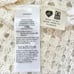 New Madewell Open Stitch Crop Sweater Vest Bright Ivory Size XXL