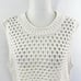 New Madewell Open Stitch Crop Sweater Vest Bright Ivory Size XXL