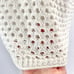 New Madewell Open Stitch Crop Sweater Vest Bright Ivory Size XXL