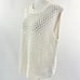 New Madewell Open Stitch Crop Sweater Vest Bright Ivory Size XXL