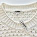 New Madewell Open Stitch Crop Sweater Vest Bright Ivory Size XXL
