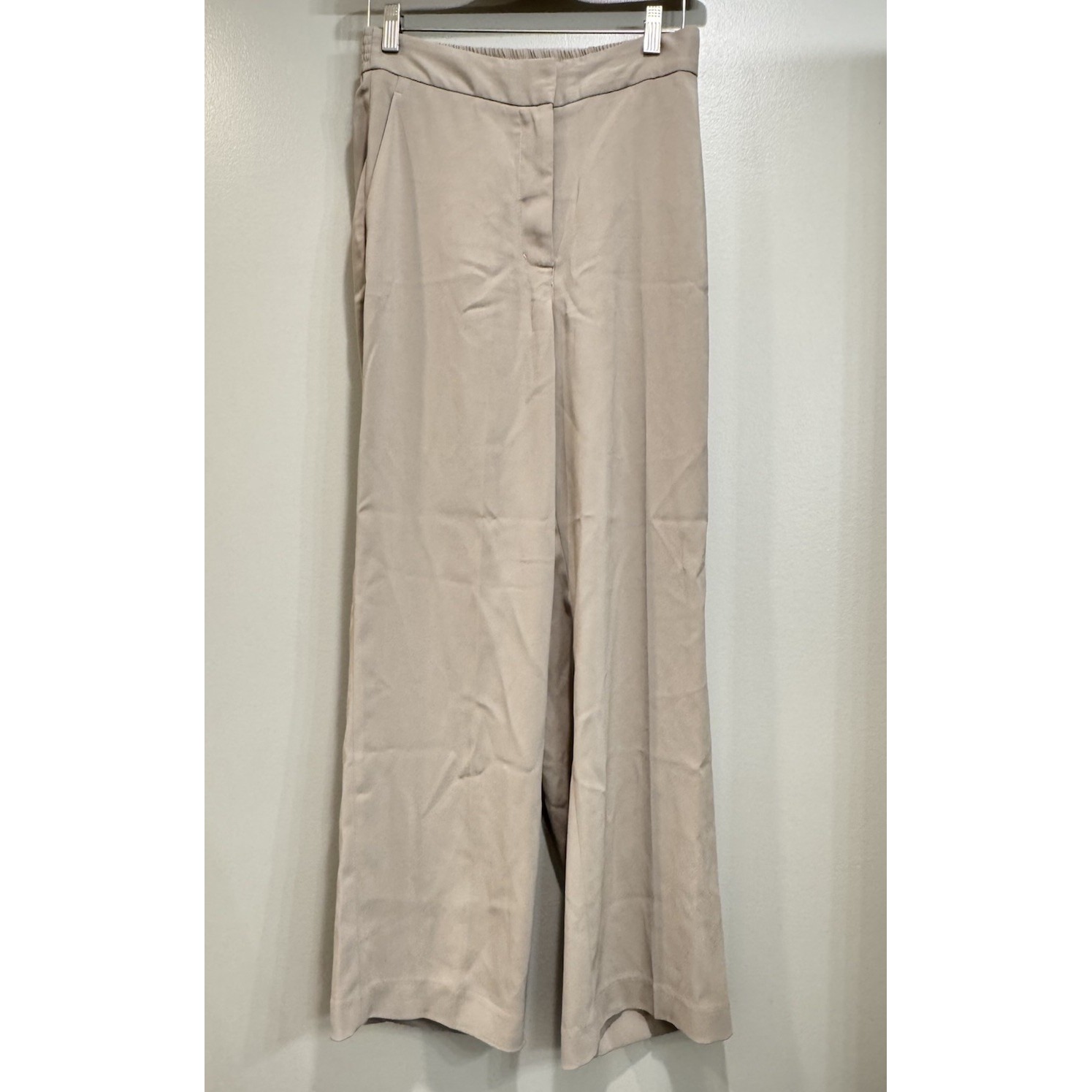 Quince Wide Leg Trouser Career Pants Beige Tan Size 6 Women's