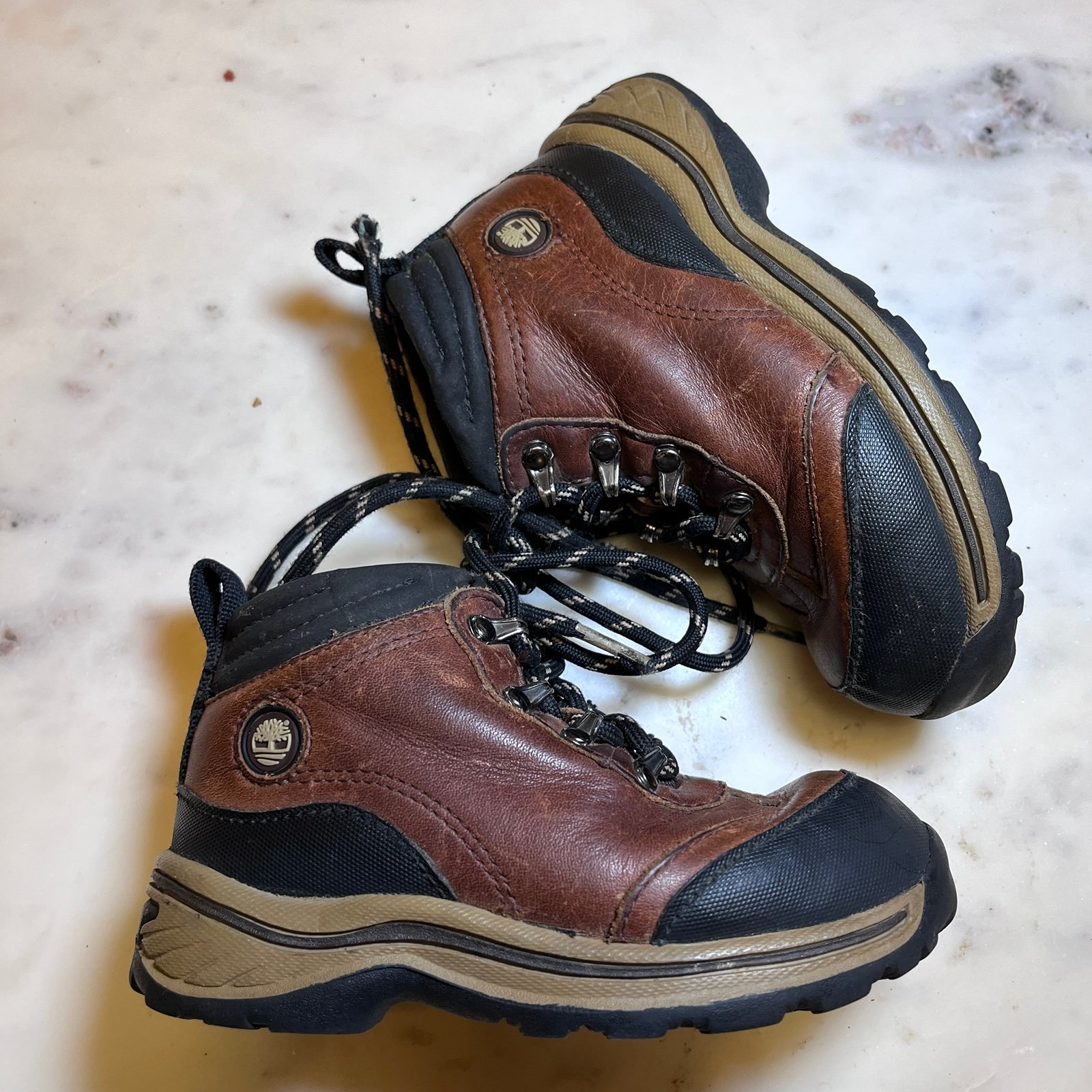 Timberland Kids Brown and Black Hiking Boots