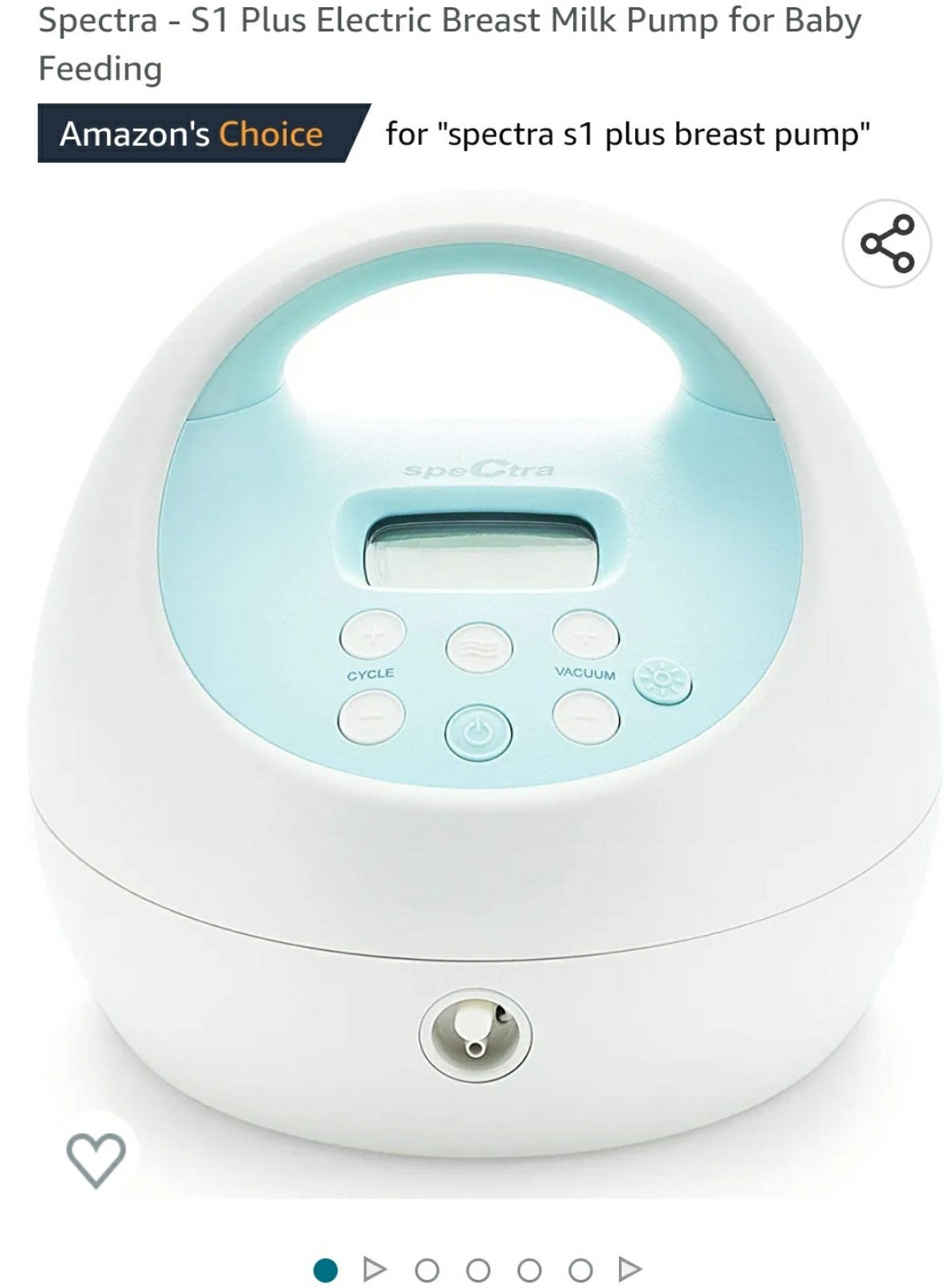 Spectra - S1 Plus Electric Breast Milk Pump for Baby Feeding
