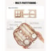 New Travel Makeup Bag, Large Capacity Waterproof Cosmetic Organizer with Divider