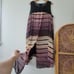 Lane Bryant High Low Striped Dress 18/20 Sleeveless