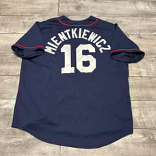Vtg Majestic Doug Mientkiewicz Minnesota Twins MLB Baseball Uniform Jersey XL