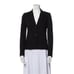 The Row Authentic Solid Black Long Sleeve Blazer Jacket 2 Xs