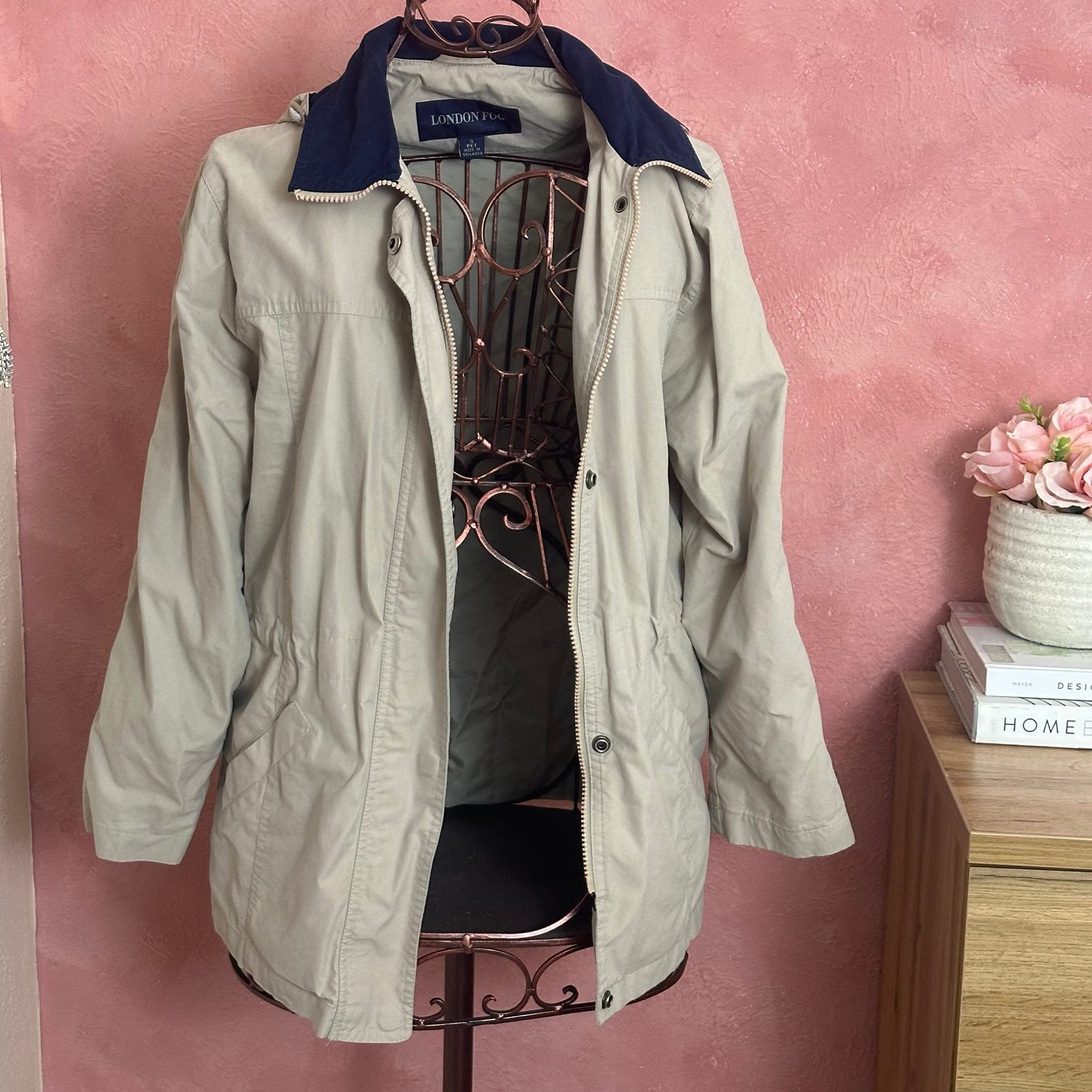 London Fog Khaki Windbreaker Coat