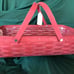 Longaberger BRICK RED Medium Gathering Basket