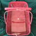 Longaberger BRICK RED Medium Gathering Basket