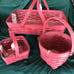 Longaberger BRICK RED Medium Gathering Basket