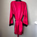 Fredericks of Hollywood Aspen Mae Short Robe Women 1X Red Black Lace Sexy Plus