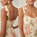 REFORMATION Jasen Dress Floral Ruffle Maxi