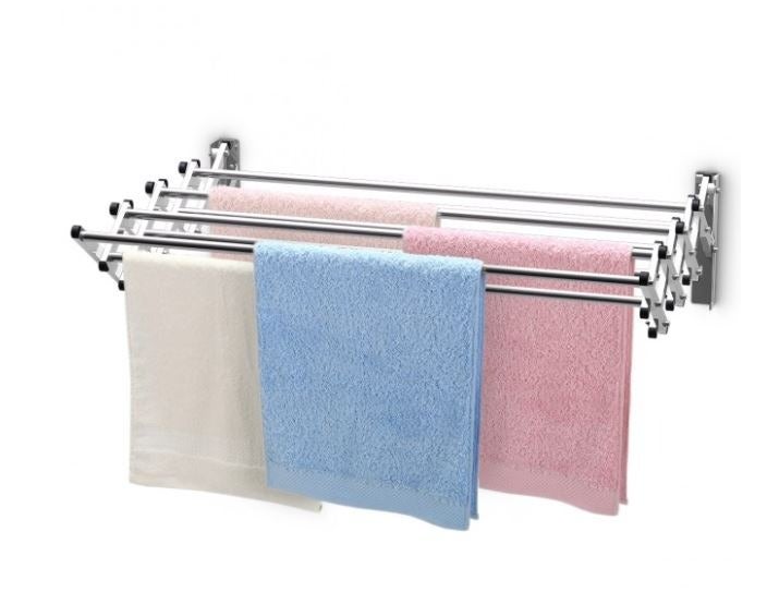 Stainless Wall Mounted Expandable Clothes Drying Towel Rack L4